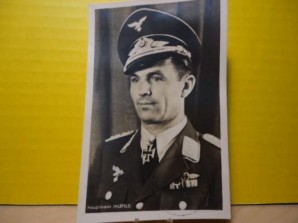 German Luftwaffe Ace Herbert Ihlefeld Signed Photo image 1