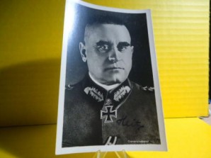 German General Walter Heitz Signed Photo image 1