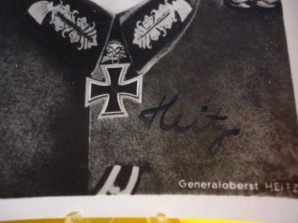 German General Walter Heitz Signed Photo image 2