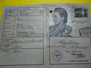GERMAN KENNKARTE ID FOR FEMALE image 2