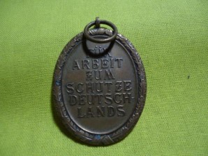 GERMAN WEST WALL MEDAL,DOCUMENT & ISSUE PACK image 4