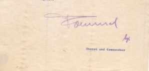 GENERAL ERWIN ROMMEL SIGNED REPORT image 1