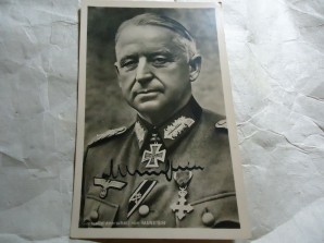 GENERAL FM von MANSTEIN SIGNED PHOTO image 1