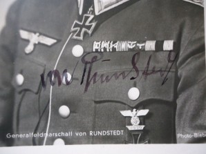 GERMAN FM GENERAL V. RUNDSTEDT SIGNED PHOTO image 2
