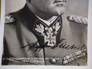 SS GENERAL SEPP DIETRICH SIGNED PHOTO image 3