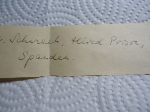 VON SCHIRACH AUTOGRAPH FROM SPANDAU PRISON image 2