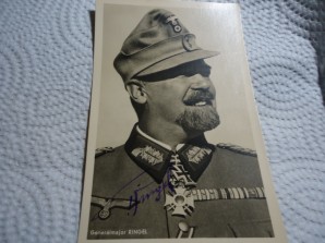 GERMAN GEN/MAJ RINGEL SIGNED PHOTO image 1