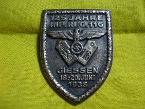 GERMAN 125 yr. 116 IFT BADGE image 1