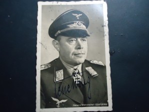 GERMAN GENERAL KESSELRING SIGNED PHOTO image 1