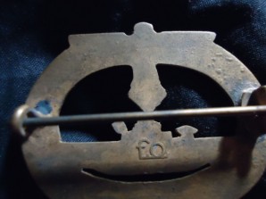 German U Boat Badge Marked FO image 7