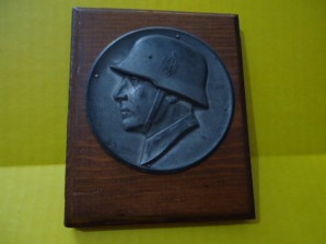 German Soldier Wall Plaque WWII image 1