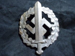 German SA Sport Badge Silver Version image 1