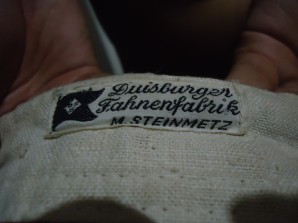 German Kriegsmarine Battle Flag with Maker Label image 6