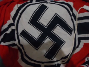 German Kriegsmarine Battle Flag with Maker Label image 8