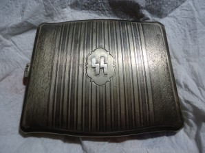 SILVER SS Officer Cigarette Case 800 Silver image 1