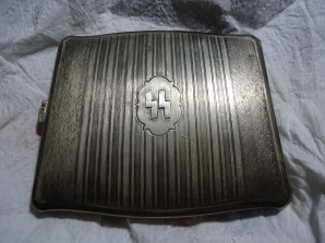 SILVER SS Officer Cigarette Case 800 Silver image 1