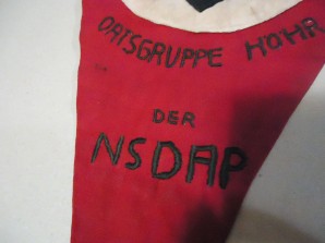 NSDAP Ortsgruppe Hohr Pennant – RARE image 6