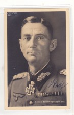 Signature of General Eduard Dietl on Photograph image 1