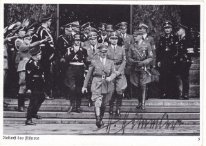REICHSFUHRER SS Himmler Signed Photo image 1