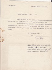 ADOLF HITLER Signed letter 1926 (COA) image 1