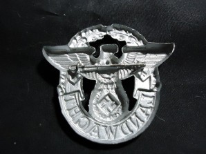 A-GERMAN LANDWACHT POLICE BADGE image 2