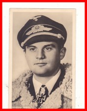 Signature Joachim Helbig Luftwaffe Ace RARE image 1