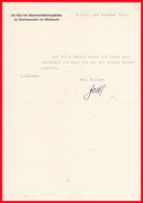 General Alfred Jodl Signed Letter 1941 image 1