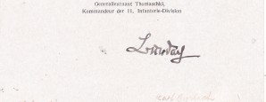 General-Lt Karl Burdach Autograph image 2
