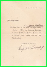 1935 Letter signed by Mathilde Ludendorff image 1