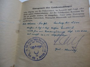 GERMAN POLICE SOLDBUCH-ORDNUNG-STALINO image 6