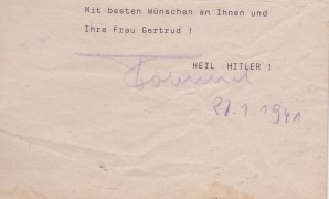 FM ERWIN ROMMEL PERSONAL LETTER 1941 image 2