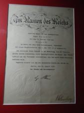 Adolf Hitler Signed Document 1935 image 1