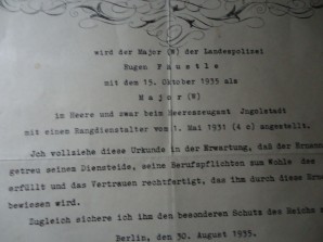 Adolf Hitler Signed Document 1935 image 2