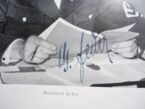 Gottfried Feder Signed Photo-RARE image 3
