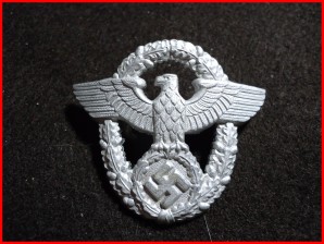 GERMAN POLICE VISOR CAP EAGLE image 1