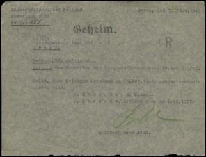 SS POLICE SECRET ‘SPECIAL TREATMENT’ DOCUMENT ERNST BOHL SIGNED image 1