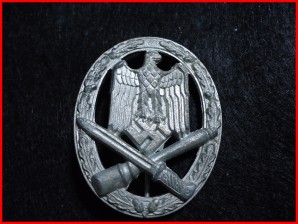 General Assault Badge-Assmann #2 Mold-RARE image 1