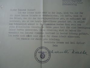 GAULEITER Hartmann Lauterbacher Letter 1934 image 3