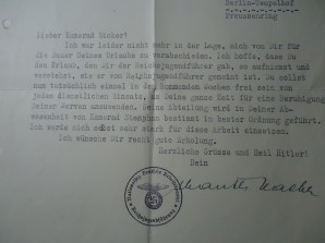 GAULEITER Hartmann Lauterbacher Letter 1934 image 3