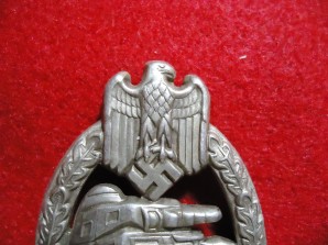 PANZER ASSAULT BADGE-STAMPED – SILVER image 3