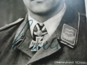 LUFTWAFFE ACE Siegfried Schnell  Autograph image 2