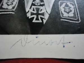 LUFTWAFFE GENERAL Oskar Dinort Autograph image 2