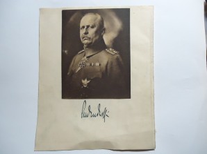 GENERAL Erich Ludendorff Autograph image 1