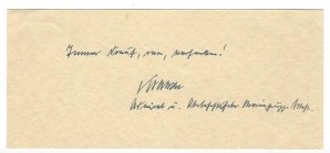 ADMIRAL Theodor Krancke Signed Message image 1