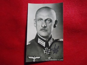 GENERAL-FM Ritter von Leeb Autographed photo image 1