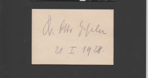 DR. OTTO GESSLER AUTOGRAPH 1928/July 20th Conspirator image 2