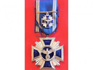NSDAP LONG SERVICE AWARD; 15 YEAR & MINIATURE image 2