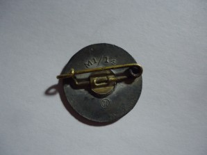 NSDAP MEMBER PIN LATE WAR M1/14 image 2