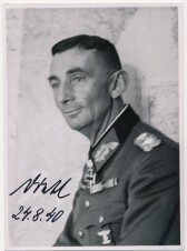 GENERAL EDUARD DIETL ORIGINAL PHOTO SIGNED image 1