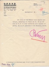 ERNST ROHM AND HEINRICH HIMMLER LETTER image 1